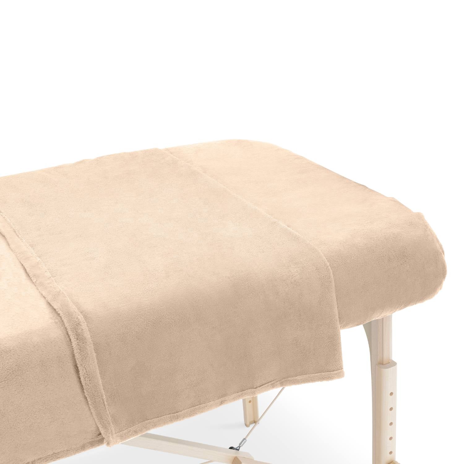 ZenGrowth Serenza microvezel massage handdoek 100 x 220cm zandbeige