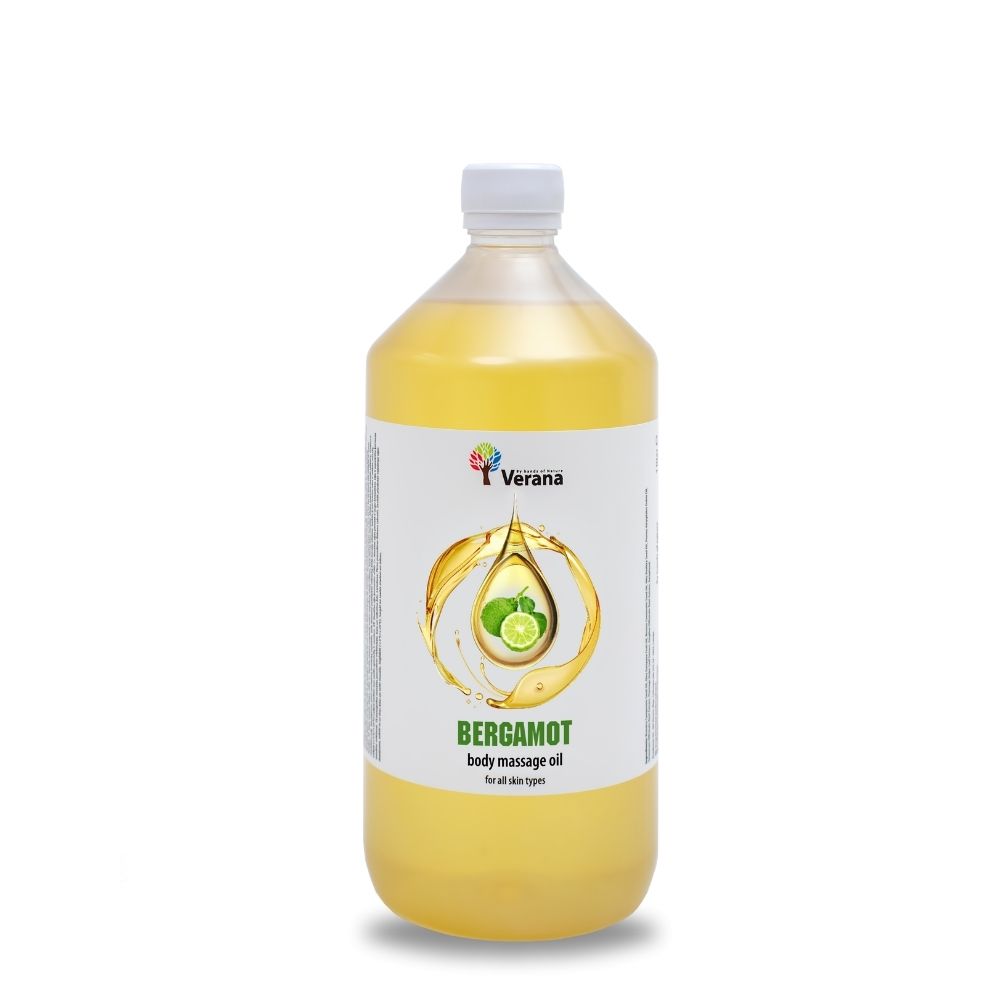 Verana 100% natürliches Massageöl Bergamotte 1l
