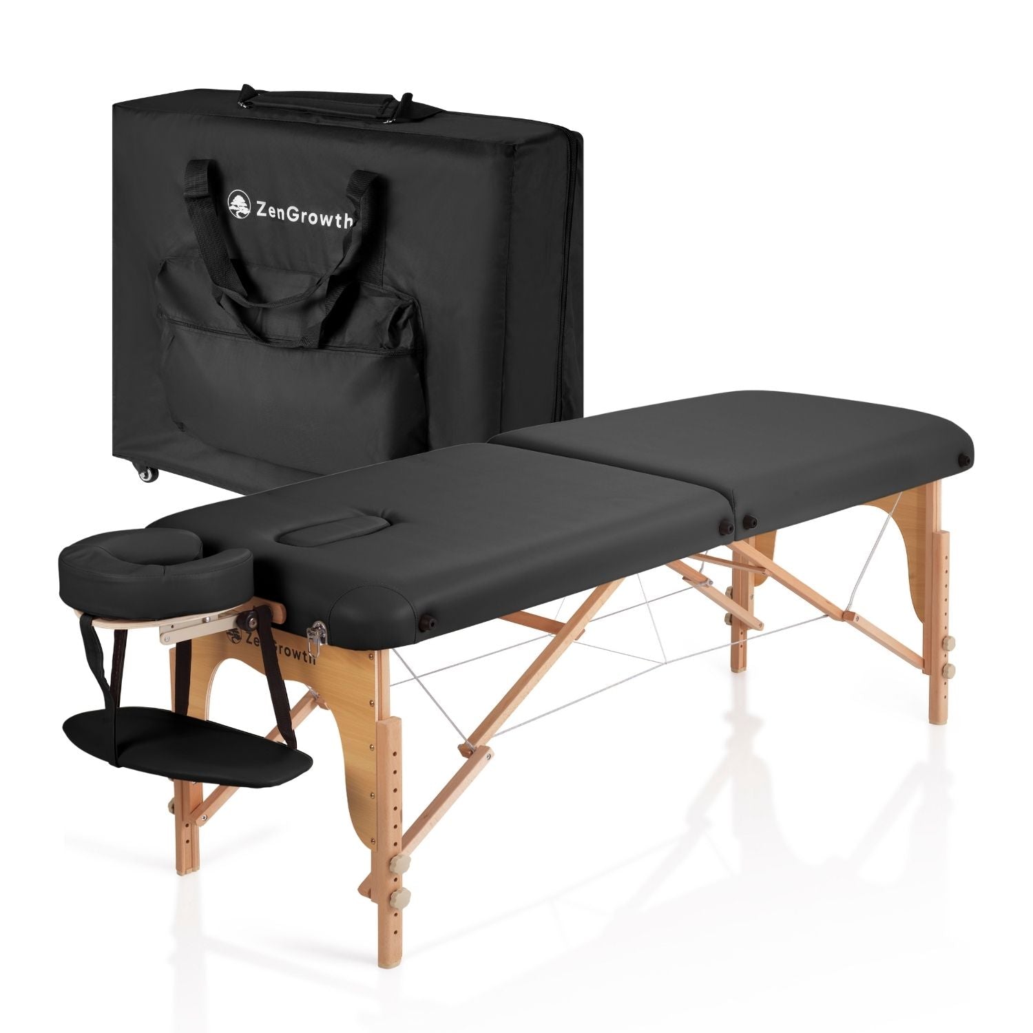 Zengrowth Massageliege Gavia schwarz 71 cm