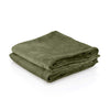 2x ZenGrowth Serenza microvezel massage handdoek 45 x 90cm Olijfgroen Donker