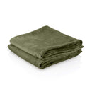 2x ZenGrowth Serenza microvezel massage handdoek 45 x 90cm Olijfgroen Donker