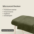 ZenGrowth Serenza microvezel massage handdoek 100 x 220cm olijfgroen donker