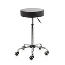 ZenGrowth Tabouret Schwarz mit Chromgestell