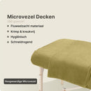 ZenGrowth Serenza microvezel massage handdoek 100 x 220cm olijfgroen licht
