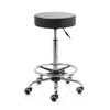 ZenGrowth Tabouret Schwarz mit Chromgestell & Fußring