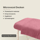 ZenGrowth Serenza microvezel massage handdoek 100 x 220cm blush roze