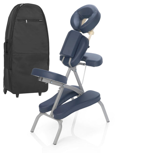 ZENGROWTH Massagestuhl Valo Klappbar Marineblau