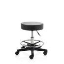 ZenGrowth Tabouret Schwarz mit Kunststoffgestell