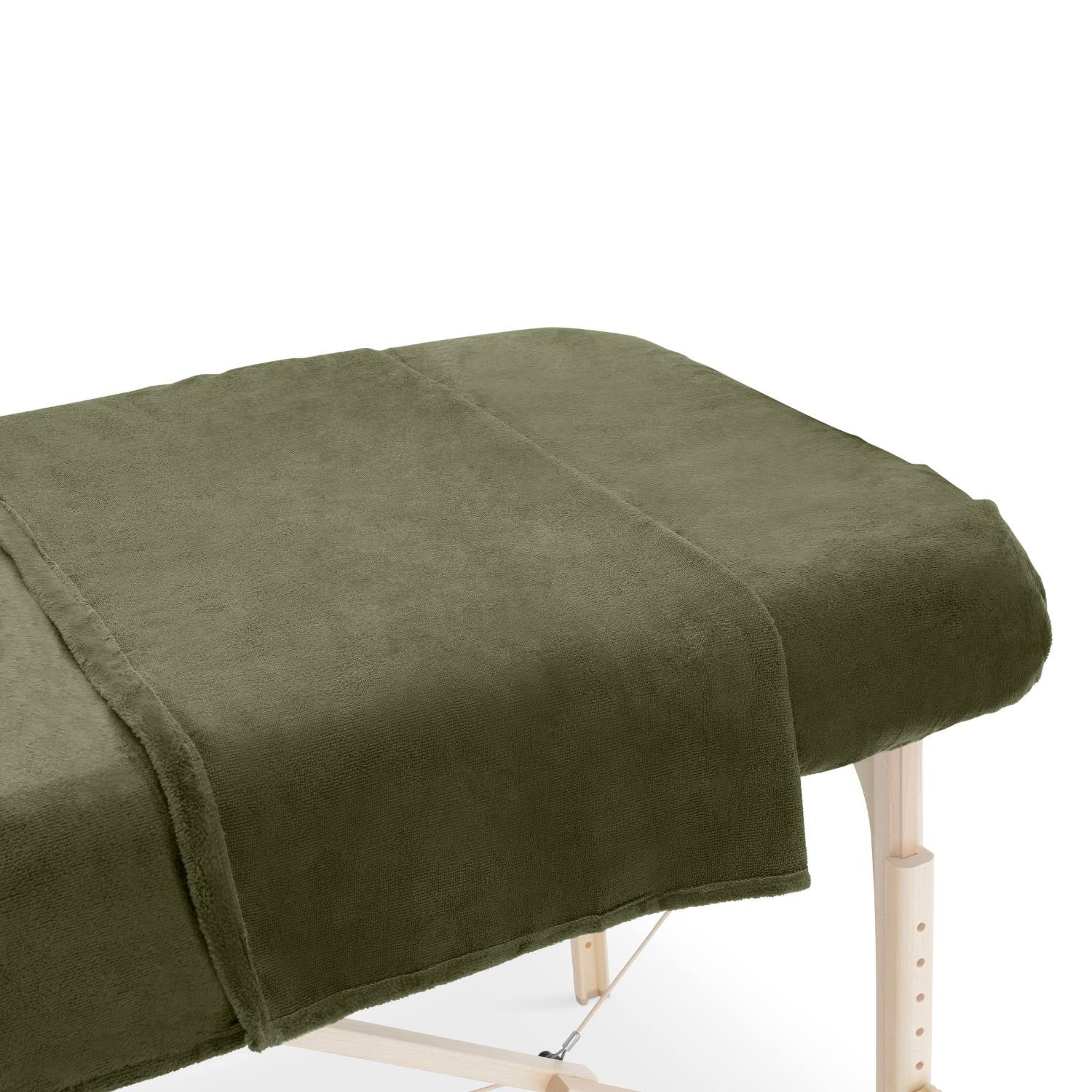 ZenGrowth Serenza microvezel massage handdoek 100 x 220cm olijfgroen donker