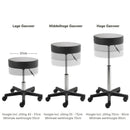 ZenGrowth Tabouret Schwarz mit Kunststoffgestell