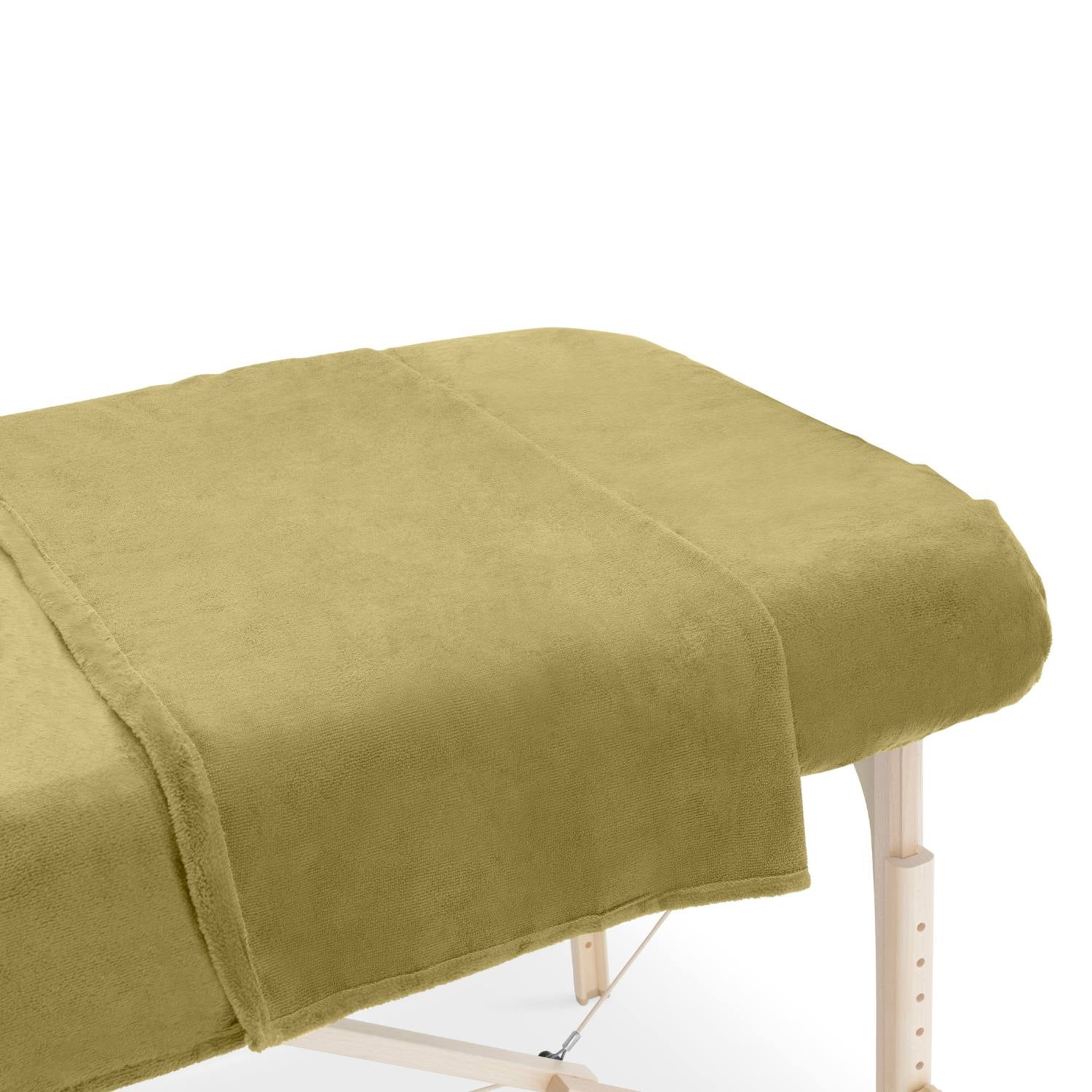 ZenGrowth Serenza microvezel massage handdoek 100 x 220cm olijfgroen licht