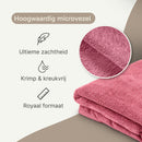 ZenGrowth Serenza microvezel massage handdoek 100 x 220cm blush roze