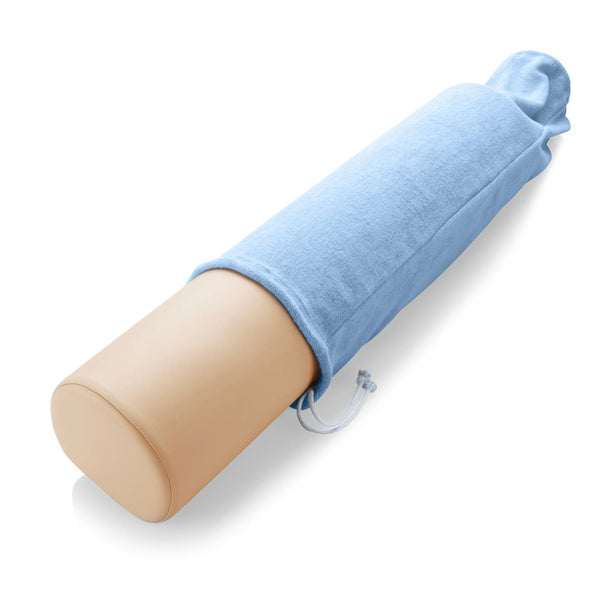 Frottee-Knierollenbezug Hellblau