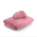 ZenGrowth Serenza microvezel hoeslaken met hoofdsteunhoesje blush roze
