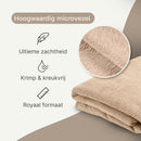 ZenGrowth Serenza microvezel massage handdoek 100 x 220cm zandbeige