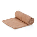2x ZenGrowth Serenza microvezel massage handdoek 45 x 90cm Bruin