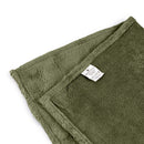 2x ZenGrowth Serenza microvezel massage handdoek 45 x 90cm Olijfgroen Donker