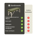 ZenGrowth Serenza Mikrofaser-Spannbettlaken mit Ausschnitt grau