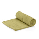 2x ZenGrowth Serenza microvezel massage handdoek 45 x 90cm Olijfgroen Licht