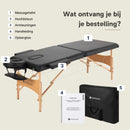 ZENGROWTH Massageliege Economy Flat Schwarz