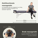 ZENGROWTH Massageliege Artarmon II Schwarz 71cm