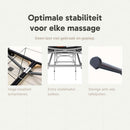 ZENGROWTH Klappbarer Massagetisch Athleten-Schwarz 63.5cm
