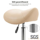 ZenGrowth Sattelhocker Beige mit Kunststoffgestell & Fußring