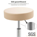 ZenGrowth Tabouret Beige mit Kunststoffgestell