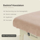 Frottee-Spannbetttuch Massageliege Hellbraun ohne Aussparung ZENGROWTH
