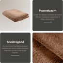 ZenGrowth Serenza Mikrofaser-Massagetuch 100 x 220 cm braun
