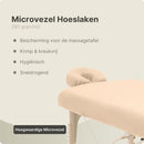 ZenGrowth Serenza microvezel hoeslaken met hoofdsteunhoesje zandbeige