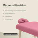 ZenGrowth Serenza microvezel hoeslaken met hoofdsteunhoesje blush roze