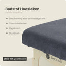 Frottee-Spannbetttuch Massageliege Grau ohne Aussparung ZENGROWTH