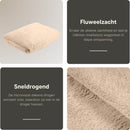 ZenGrowth Serenza microvezel massage handdoek 100 x 220cm zandbeige