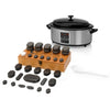 Hot-Stone-Set 6l Wärmegerät mit Display + 45 Steinen