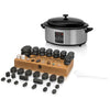 Hot-Stone-Set 6l Wärmegerät mit Display + 64 Steinen