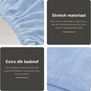 Frottee-Spannbetttuch Massageliege Hellblau mit Aussparung ZENGROWTH