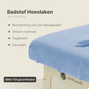 Frottee-Spannbetttuch Massageliege Hellblau mit Aussparung ZENGROWTH