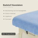 Frottee-Spannbetttuch Massageliege Hellblau ohne Aussparung ZENGROWTH