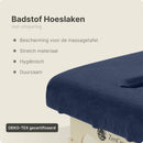Frottee-Spannbetttuch Massageliege Marineblau mit Aussparung ZENGROWTH