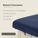 Frottee-Spannbetttuch Massageliege Marineblau ohne Aussparung