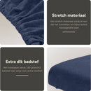 Frottee-Spannbetttuch Massageliege Marineblau ohne Aussparung
