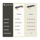 ZENGROWTH Massageliege Economy Flat Schwarz