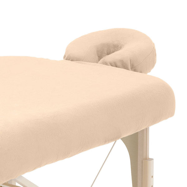 ZenGrowth Serenza microvezel hoeslaken met hoofdsteunhoesje zandbeige