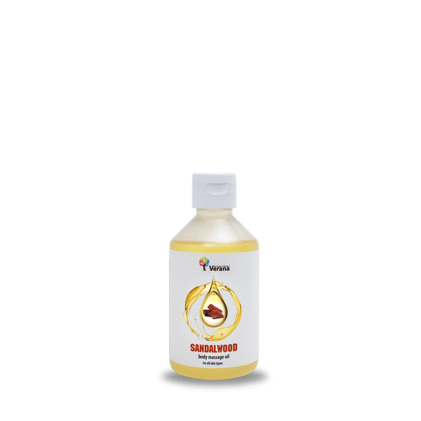 Verana 100% natürliches Massageöl Sandelholz 250ml