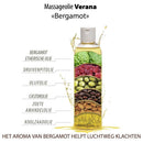 Verana 100% natürliches Massageöl Bergamotte 250ml