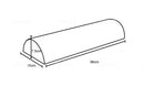 ZenGrowth Knierolle halbrund Mocca 15cm