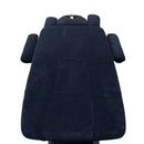 Frottee-Spannbettlaken-Set für elektrische Massageliege Lagos, Schwarz