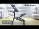 ZENGROWTH Massagestuhl Legian Zusammenklappbar Schwarz