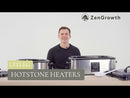 Hot-Stone-Set 6l Wärmegerät mit Display + 45 Steinen